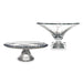 Polar Light Footed Cake Plate & Bowl – 2 Piece Set - Roomours