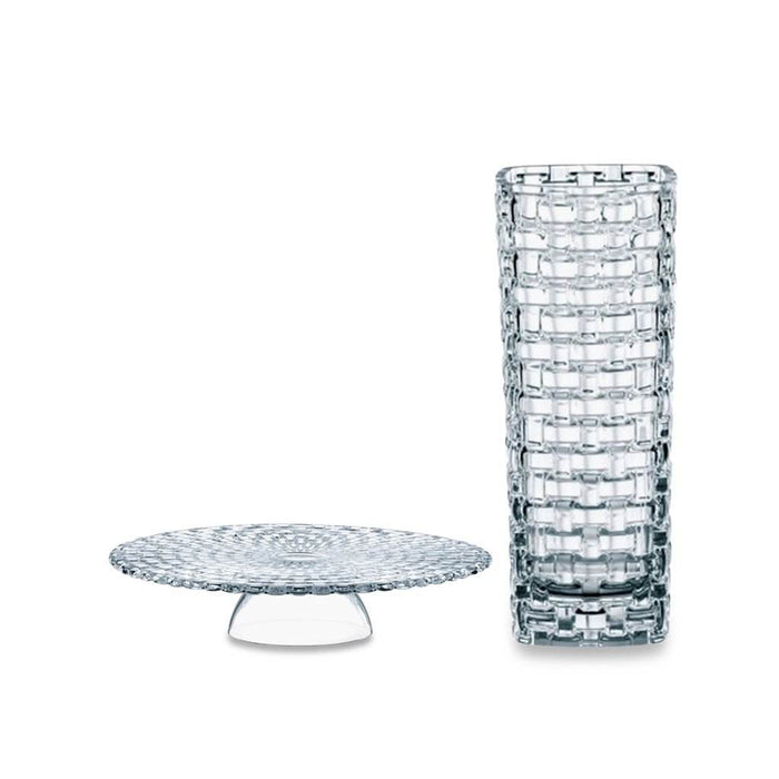Bossa Nova Cake Plate With Vase - 2 Pieces 28x32 cm - Roomours